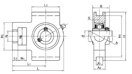 Insert Ball Bearing With Take-up Housing