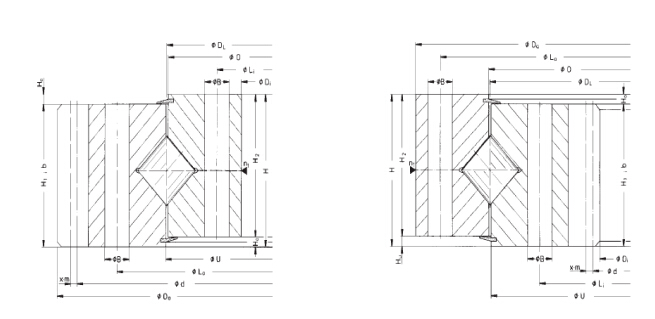 Crossed Cylindrical Roller Slewing Bearings